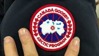 Canada Goose Wyndham Parka Black Label Heritage navy blue [upl. by Azyl152]