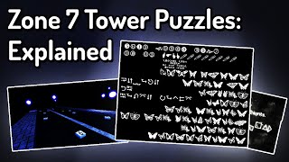 JToH  Zone 7 Tower Puzzles EXPLAINED Part 1 [upl. by Ynnatirb72]