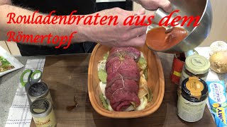 Rouladenbraten aus dem Römertopf  Der Grilljunky 593 [upl. by Accemahs]