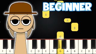 Sprunki Theme  Beginner Piano Tutorial  Easy Piano [upl. by Dole]