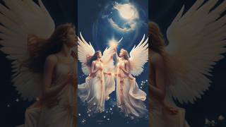 Beautiful😍✨ angels cute scenery with moonlight shortsfeed angel yt [upl. by Phemia]