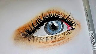 Eye Opening Art  Realistic eye Drawing Tutorial  easy and beautiful drawing [upl. by Yspyg355]