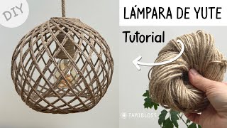 💡🙌 Lampara de yute LAMP TUTORIAL DIY ✅💯 [upl. by Alleb807]