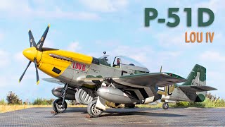 P51 Mustang quotLOU IVquot Aircraft Model [upl. by Tnattirb]