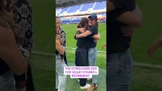 ✨ Stars Came Out for Kelley OHaras Retirement  CelebrityRow USWNT GothamFC [upl. by Merla]