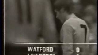 FA Cup quarter final 1970 Watford 10 Liverpool [upl. by Aihtenyc]