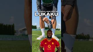 🇬🇧 How to wear shin pads like LUKAKU gaincontrol howto lukaku belgium sscnapoli shinpads [upl. by Anomas]