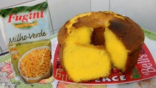 BOLO DE MILHO COM LEITE CONDENSADO DE LIQUIDIFICADOR [upl. by Yuk]