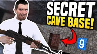 SECRET CAVE BASE  Gmod DarkRP  Hidden Money Printers [upl. by Muldon]