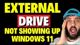 External Drive Not Showing Up Windows 11 [upl. by Auot614]