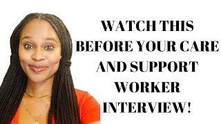 5 COMMON CARE AND SUPPORT WORKER INTERVIEW QUESTIONS AND ANSWERS [upl. by Wahl902]