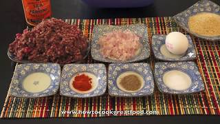 Homemade Juicy Burger Patties Recipe  Super Fast amp Tasty Beef Hamburger Patty [upl. by Alin]