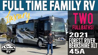 2021 Berkshire XLT 45A by Forest River  Luxury Bunkhouse RV for Full Timers [upl. by Dnomyad]