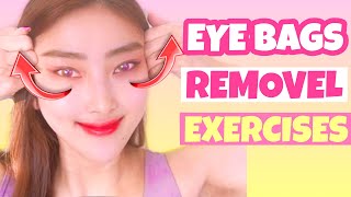 Remove Under Eye Bags Dark Circles Sunken Eyes With This Massage amp Exercises [upl. by Arihppas557]