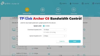 TPLink Archer C6 Bandwidth Control [upl. by Aihsakal]