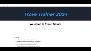 Trove Hack  NEW TRAINER 2024 updated opcodes [upl. by Scotti]