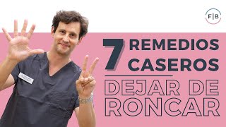 👉 7 REMEDIOS CASEROS que funcionan para DEJAR de RONCAR 💥 [upl. by Latimer]