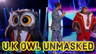 See who ‘UK’S Owl’ the ‘Masked singer’ turned out to be itv [upl. by Mure]