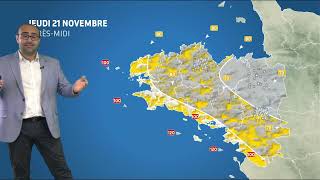 Bulletin météo pour le jeudi 21 novembre 2024 [upl. by Nah]