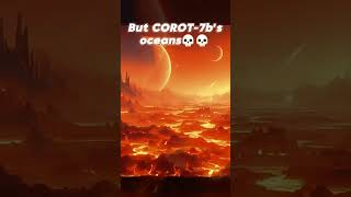 Earth VS COROT7b💀💀  space edit  space exoplanets earth fypシ cosmos [upl. by Pallaton170]