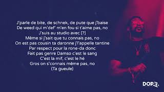 Damso ft Kalash  JTC Jamais tu connais  LYRICS  PAROLES [upl. by Prowel]