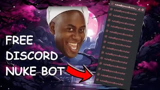 I coded my own DISCORD NUKEBOT FREE and SIMPLE to use 👌 [upl. by Simah288]