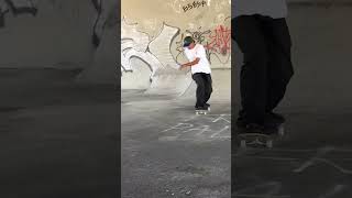 Skateboarding under a bridge on concrete made by skateboarders [upl. by Nita]