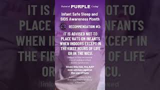 Safe SleepSIDS Awareness Month AAP Recommendation 3 [upl. by Alekal860]