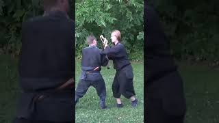 NINJA FIGHTING TECHNIQUE 🥷🏻 Kusarigama Ninjutsu Martial Arts Weapon Training Shorts [upl. by Kannan221]