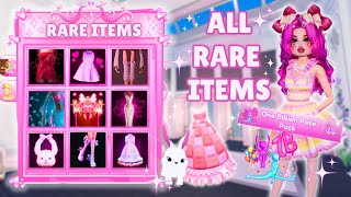 All RARE amp LIMITED Items on Dress to Impress ✨  100K GIVEAWAY 🎉 [upl. by Ailak]