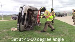 Vehicle extrication 2 walk up stabilize glass [upl. by Kwarteng]