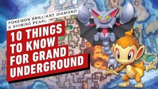 10 Things to Know Before Exploring the Grand Underground Pokemon Brilliant Diamond amp Shining Pearl [upl. by Ellerahs271]