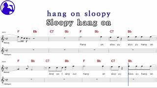 McCoysHang on Sloopy karaoke sheet musicMR for playerschordchorusLyrics addYe karaoke [upl. by Asilav]