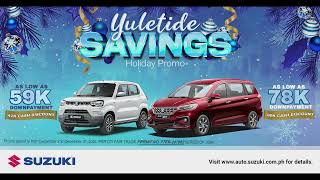 Suzuki PH offers Yuletide Savings Holiday Promo this December [upl. by Lraep]