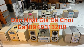 Aiwa cds101 Kenwood rdsg55md Sony hcdm333 Kenwood lsvh5 Call zalo 0949313288 [upl. by Htelimay888]