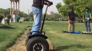 Smart Balancing Scooter BATTBOT Training Event India Gate Part II [upl. by Drofniw733]