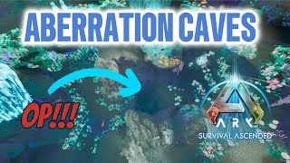 EVERY NEW ASA ABERRATION CAVE LOCATIONS  ARK SURVIVAL ASCENDED [upl. by Nickola]