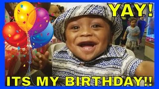 CHUCK E CHEESE Wahooooooooo Baby Josiahs FIRST Birthday Party NEW Family Vlog 4 [upl. by Dani333]