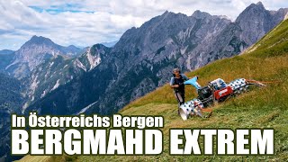 Bergmahd extrem Lesachtaler Bergbauer mäht einen ganzen Berg [upl. by Eltsyrc]