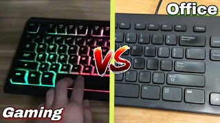 Gaming Keyboard VS Office Keyboard Sound Comparison [upl. by Healy]