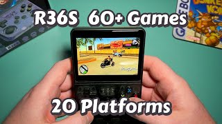 The ULTIMATE R36S Gameplay Compilation  60 Games  20 Platforms  The BEST budget retro handheld [upl. by Hamachi789]