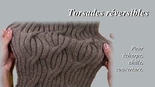 Tuto Tricot  Torsades réversibles [upl. by Fornof]