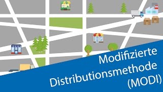 Methode der Potentiale MODI  Transportoptimierung  Lineare Optimierung [upl. by Adalia]