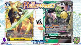 DIGIMON TCG Halloween match Dominimon Yellow vs MegaGargomon Green  OOPS [upl. by Sand]