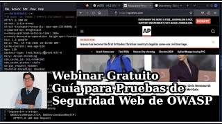 Webinar Gratuito Guía para Pruebas de Seguridad Web de OWASP [upl. by Ainav]