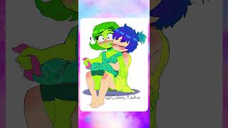 Just Kiss Me Joy 😍  Joy x Disgust  Inside Out 2 Comic insideout [upl. by Cletis]