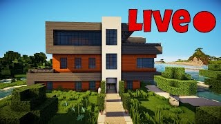 Minecraft Livestream  REDSTONE HAUS bauen 14 [upl. by Luz]