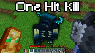 One Hitting Every Boss in Survival Minecraft [upl. by Leibarg599]