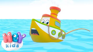 The little boat song ⛵️ boat and ship cartoon  HeyKids Nursery Rhymes  Animaj Kids [upl. by Liarret]