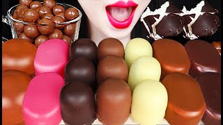 ASMR MUKBANG CHOCOLATE MARSHMALLOW ICE CREAM 초콜릿 마쉬멜로우 아이스크림 먹방 [upl. by Grunberg908]